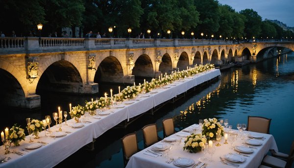 Découvrez l'Élégance de la Gastronomie Française lors d'un Événement Unique sur la Seine à Paris